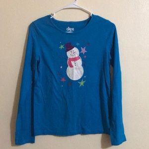 Girls snowman long sleeve
